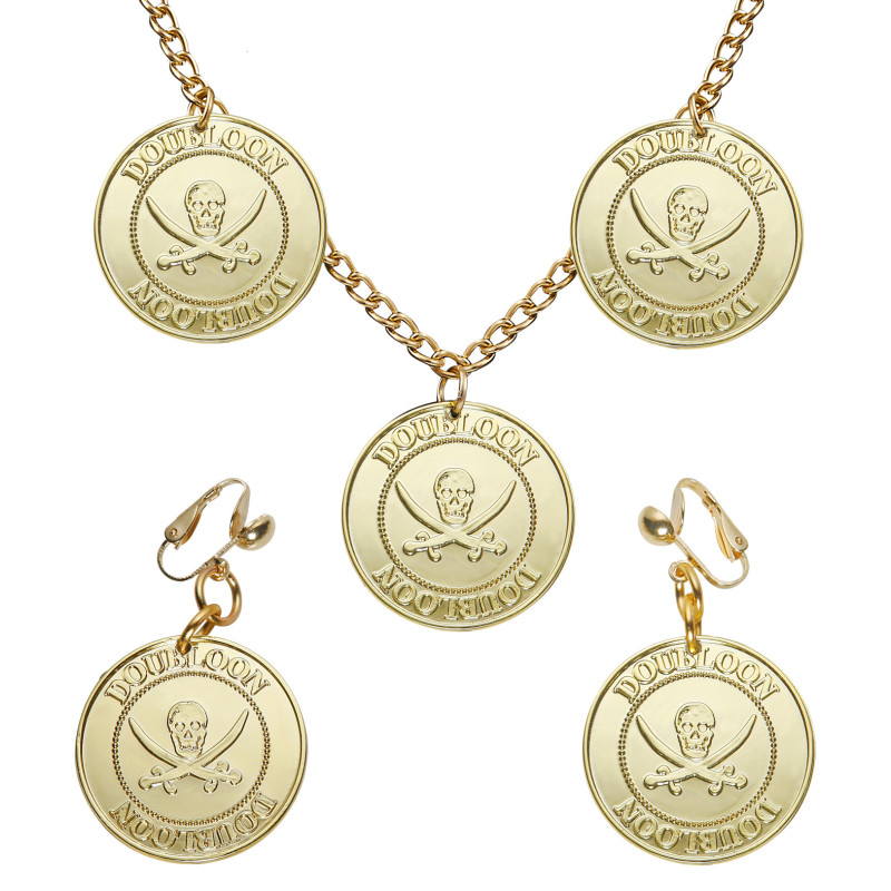 Sada pirát náhrdelník a náušnice